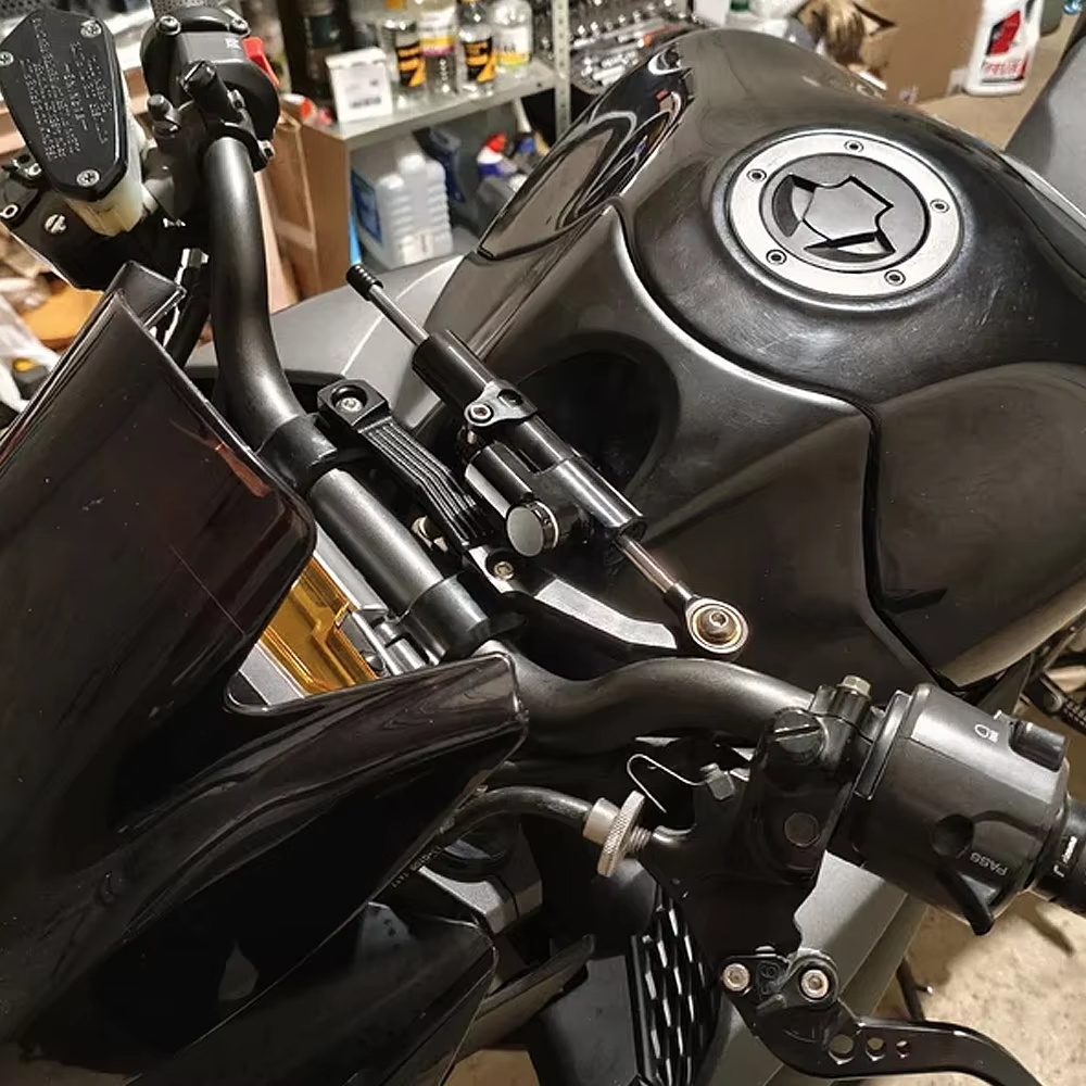 مجموعة تثبيت مثبت توجيه الدراج - مراجعة Steering Damper Stabilizer Kit Cnc وسعره