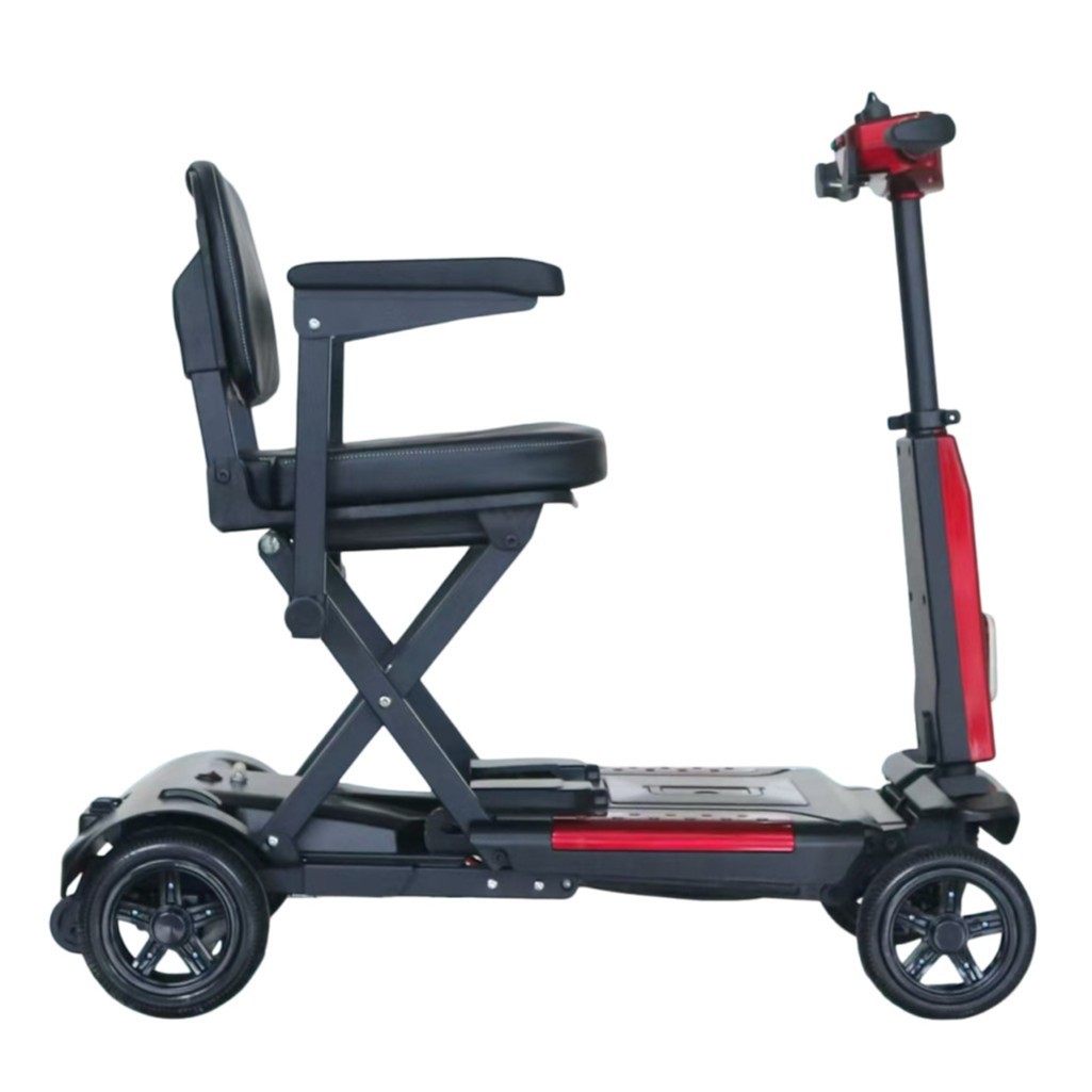 جديد 4 عجلات المسنين المعاقين  - مراجعة Folding Electric Scooter وسعره
