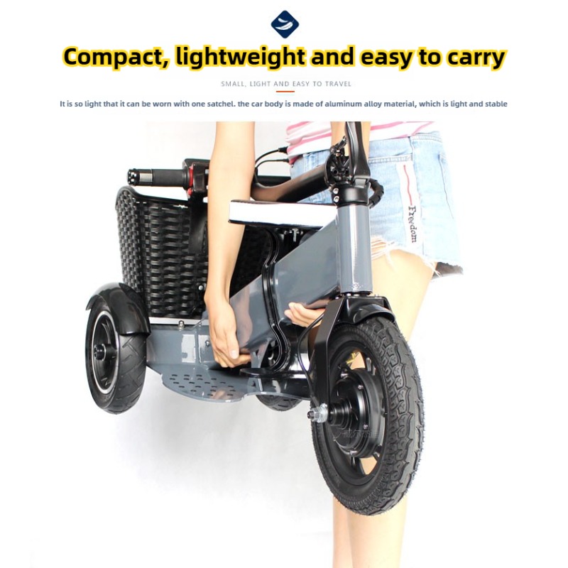 الكبار دراجة ثلاثية العجلات ال - مراجعة Folding Electric Scooter وسعره