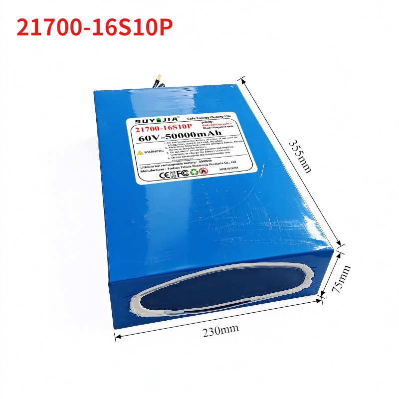 حزمة بطارية ليثيوم 60 فولت 217 - مراجعة 60V 30Ah 21700 Battery Pack وسعره