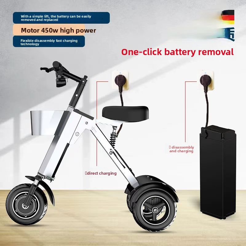 سكوتر كهربائي صغير قابل للطي خ - مراجعة Folding Electric Scooter وسعره
