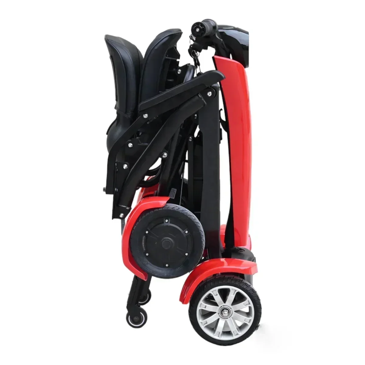 جديد 4-عجلات التلقائي للطي الم - مراجعة Folding Electric Scooter وسعره