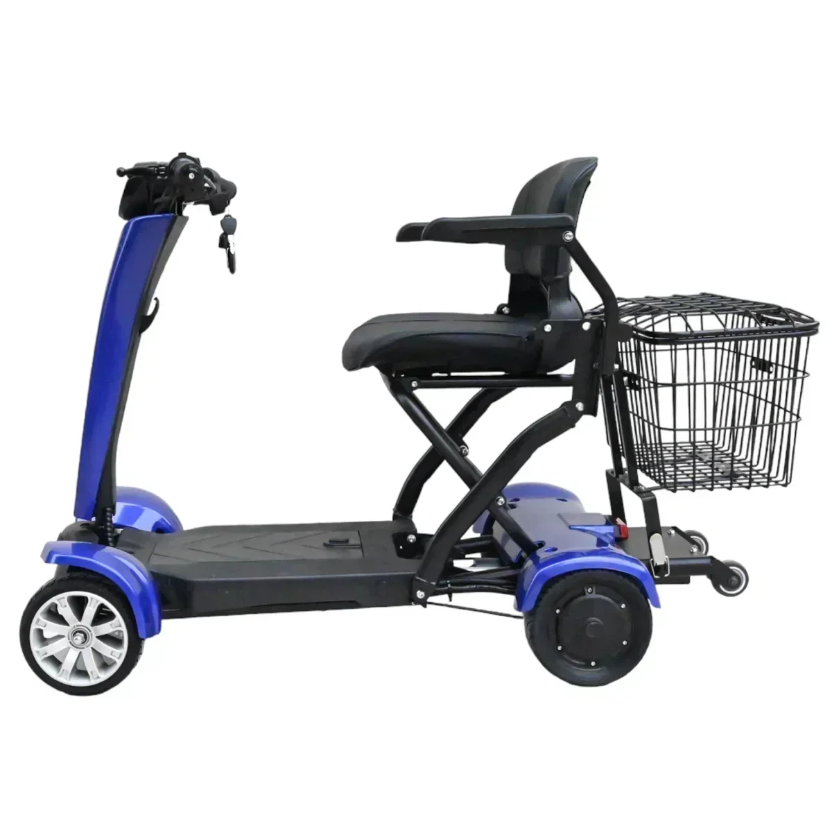 جديد 4-عجلات التلقائي للطي الم - مراجعة Folding Electric Scooter وسعره