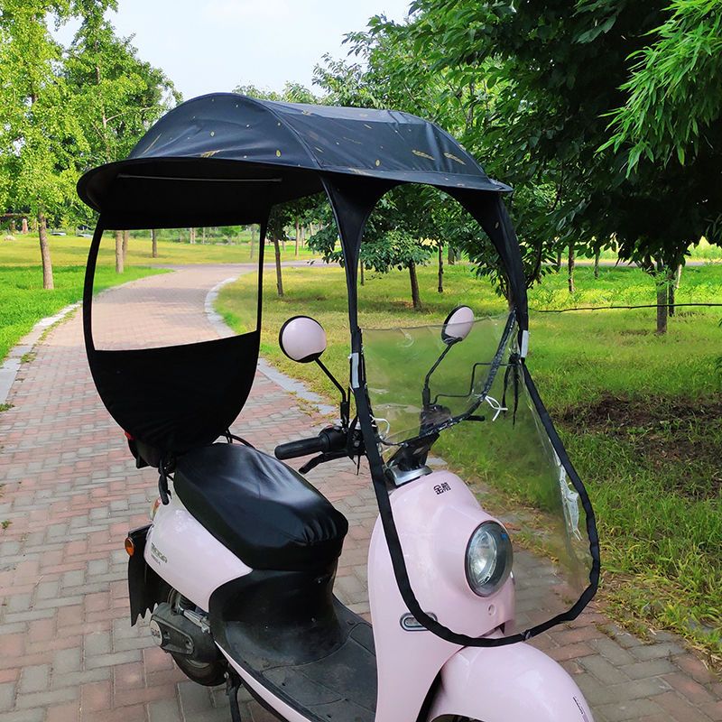 مظلة واقية من المطر والشمس للد - مراجعة Electric Scooter Rain Cover وسعره